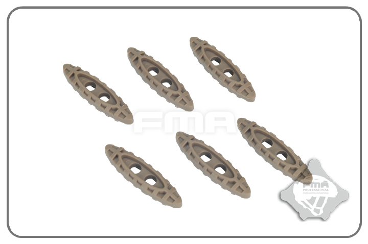 FMA Nylon Drawcord Puller Lock, 6 pcs - Tan