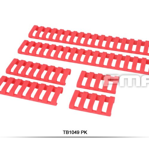 FMA Rubber Ladder Z70 RIS Rail Cover, 6 Pieces - Pink