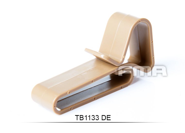 FMA ABS Universal Hook / Hanger for MOLLE and Belt, 3 pcs - Tan