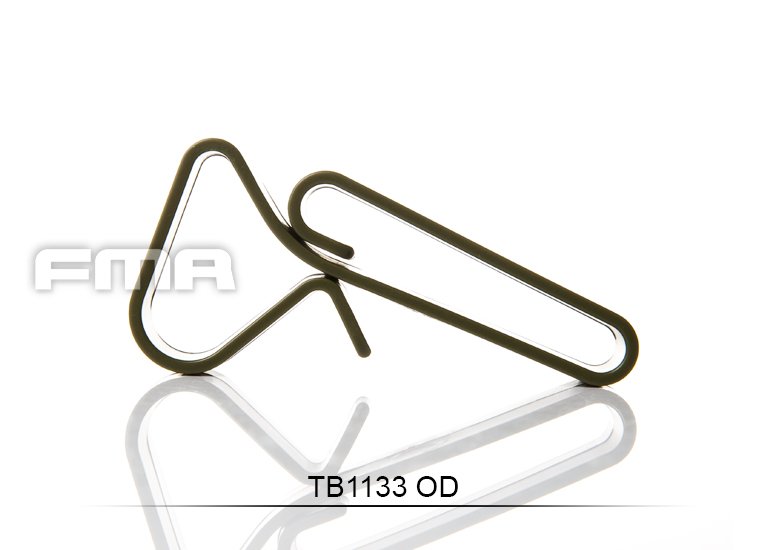 FMA ABS Universal Hook / Hanger for MOLLE and Belt, 3 pcs - Green