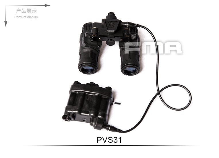 FMA PVS-31 NVG Dummy Replica, with LED Illumination - Black