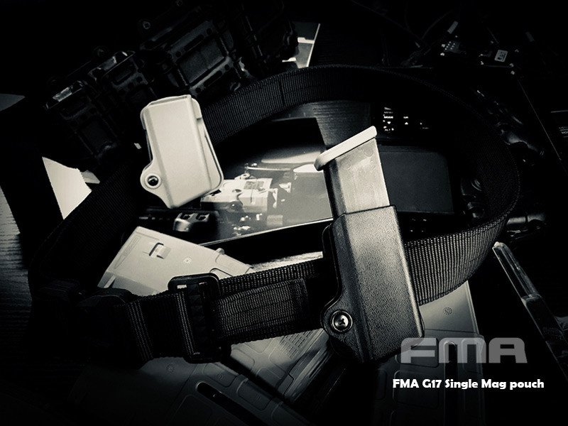 FMA Plastic Pouch for Pistol Magazine 9mm Luger - MC