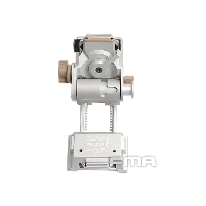 FMA CNC L4G24 Helmet Mount for NVG PVS-15 / 18 - Silver