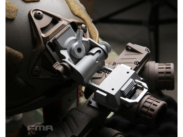 FMA CNC L4G24 Helmet Mount for NVG PVS-15 / 18 - Silver