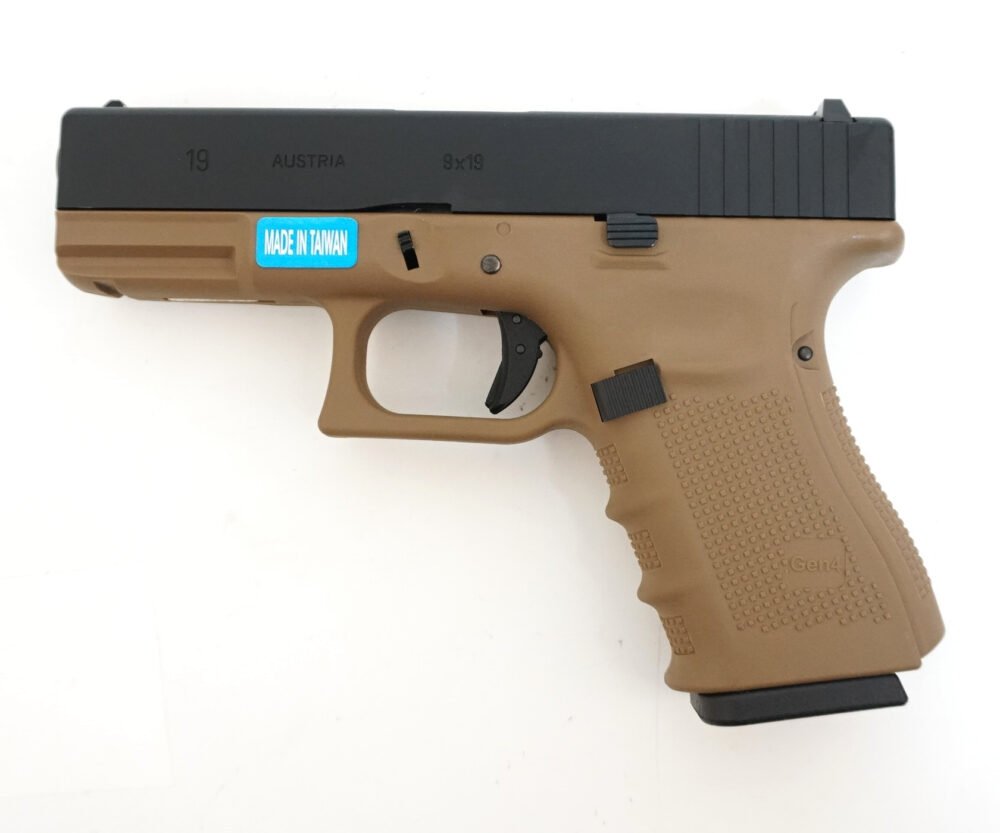 WE GBB Gas Pistol R19 Gen4 - Black/Tan