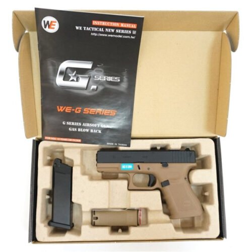 WE GBB Gas Pistol R19 Gen4 - Black/Tan