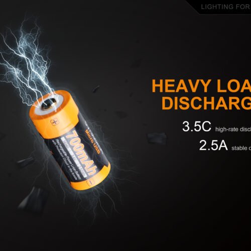 Charging battery Fenix RCR123A / 16340 High Current (Li-ion)