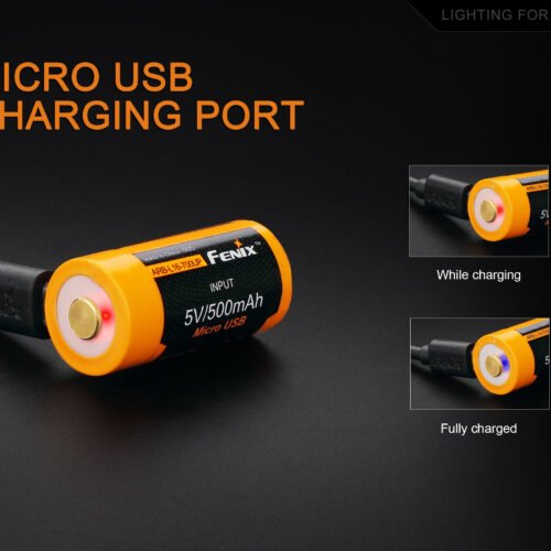 Charging battery Fenix RCR123A / 16340 High Current (Li-ion)