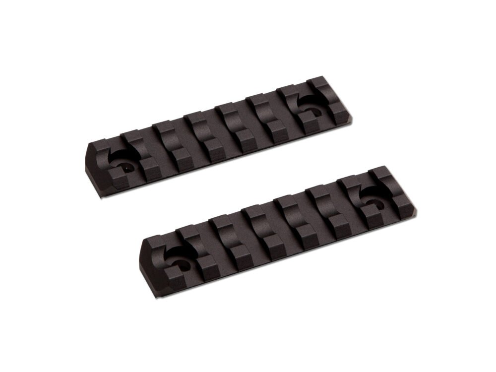ASG Metal RIS Rail M-RAIL for M-LOK, 7 Slots / 80 mm (2 Pieces) - Black