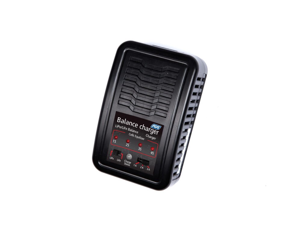 ASG AUTO-STOP Charger for Li-Pol, Li-Ion and Li-Fe S4, EU Version - Black