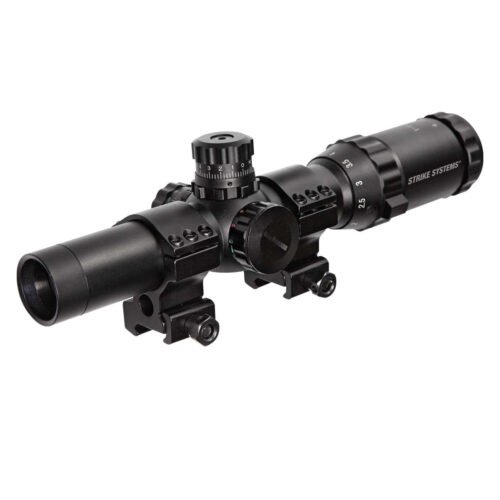 STRIKE LPVO Riflescope 1-4x24 mm, with Mount (25 mm) - Black