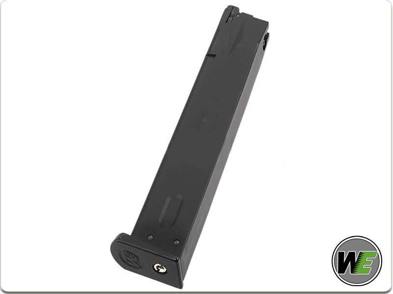 WE Long Gas Magazine for WE M9 / M92 GBB, 50 BBs - Black