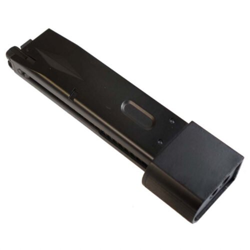 WE Gas Magazine for WE BioHazard M92 GBB, 30 BBs, Extended - Black