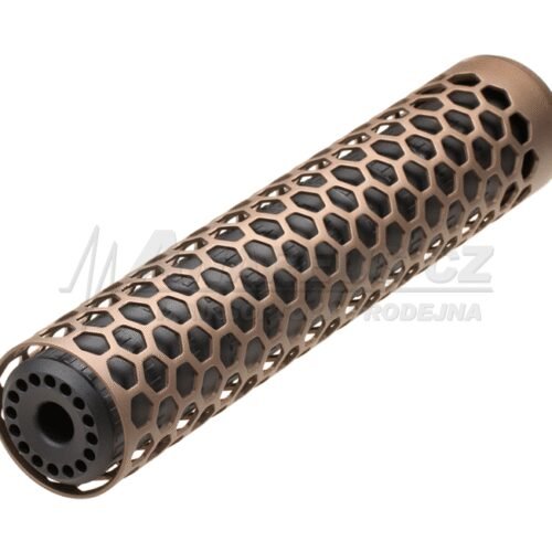 AA Aluminum Suppressor HIVE T10 255x50 mm, 14- mm CCW - Tan