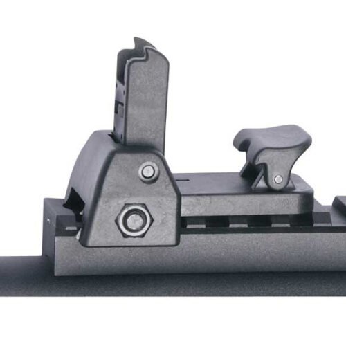 ASG Detachable Front and Rear Flip-up RIS Rail Sight - Black