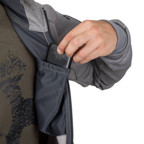 HELIKON URBAN TACTICAL HOODIE (FullZip)(R) - Melange Black/Grey