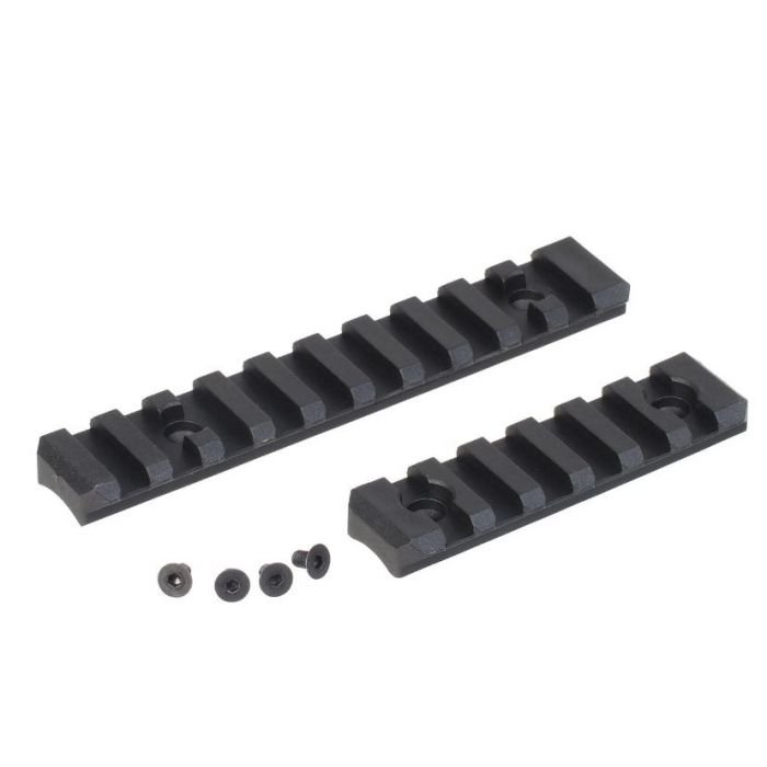 AA Set of RIS Rails for AAP-01 GBB, 10 / 6 Slots (2 Pieces) - Black