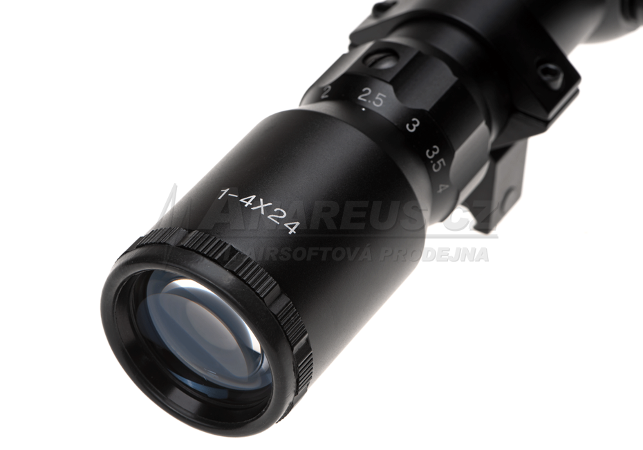 1-4x24 Tactical Scope, Black