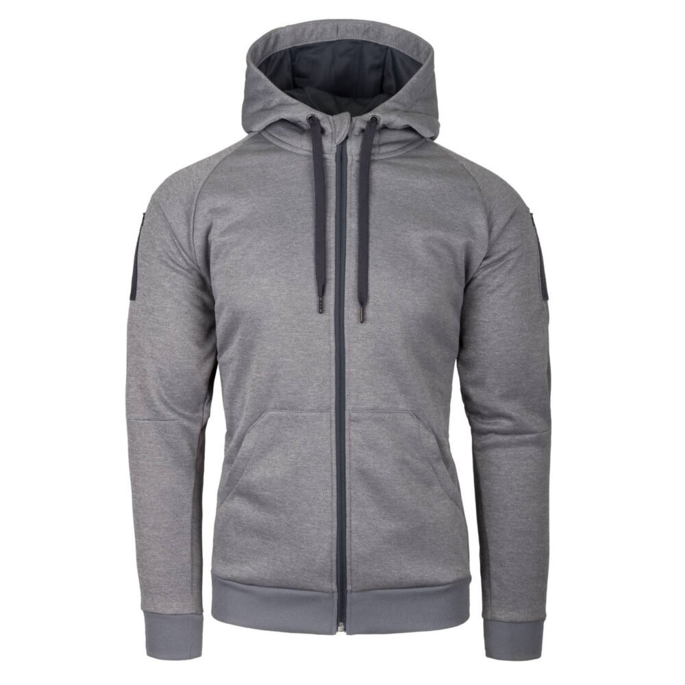 HELIKON URBAN TACTICAL HOODIE (FullZip)(R) - Melange Grey