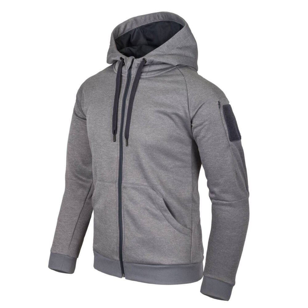 HELIKON URBAN TACTICAL HOODIE (FullZip)(R) - Melange Grey