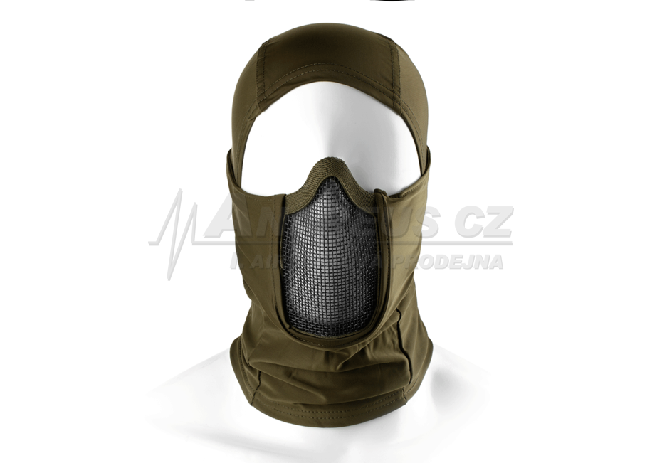 Mk.III Balaclava with Steel Half Face Mask ( OD )