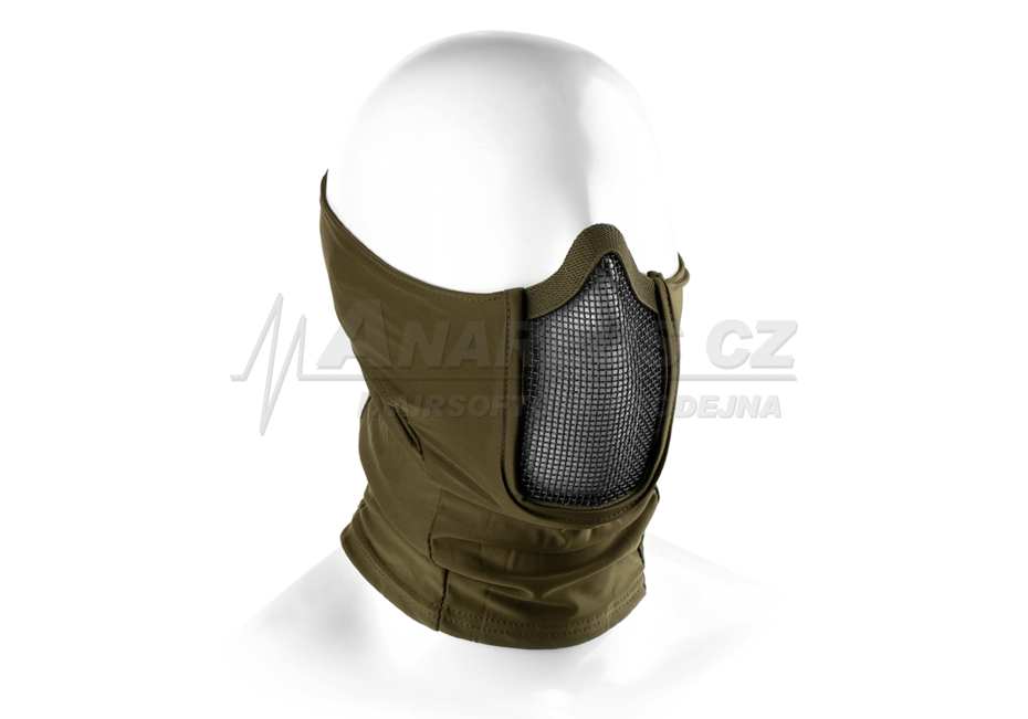 Mk.III Balaclava with Steel Half Face Mask ( OD )