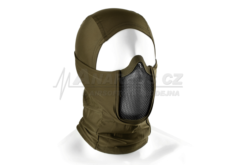 Mk.III Balaclava with Steel Half Face Mask ( OD )