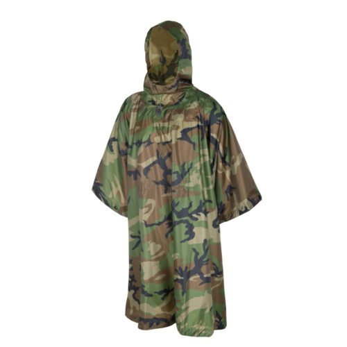 HELIKON Waterproof Poncho U.S. Model - Woodland