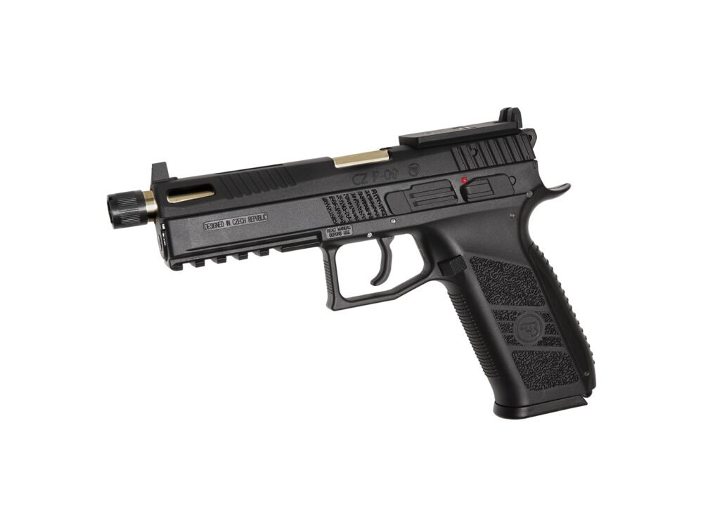 ASG CZ P-09 OR GBB CO2 Pistol, Hard Case - Black