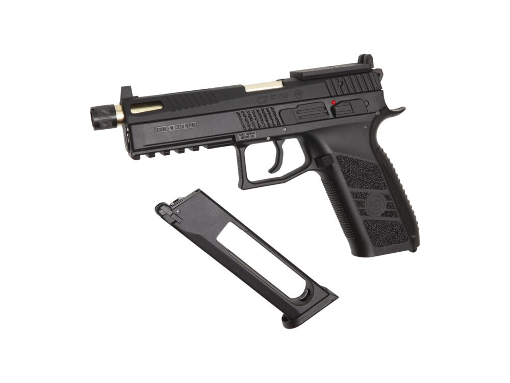 ASG CZ P-09 OR GBB CO2 Pistol, Hard Case - Black