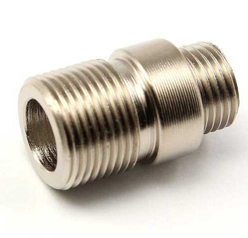 WE pistols silencer adaptor - short, stainless steel