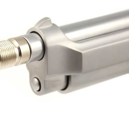 WE pistols silencer adaptor - short, stainless steel