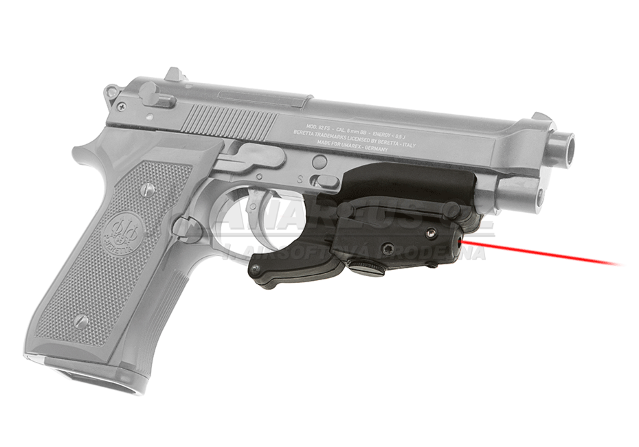 BD RIS Module with Red Laser Pointer for M 9 Pistols - Black