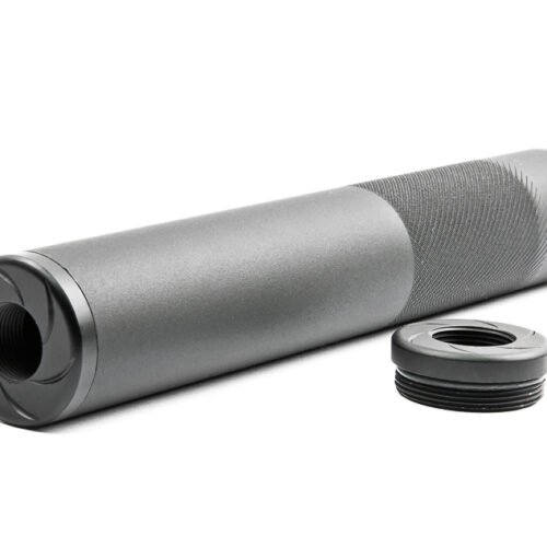 ML Aluminum Suppressor WHISPER MOCK SILENCER 175 x 30 mm, Medium - Black