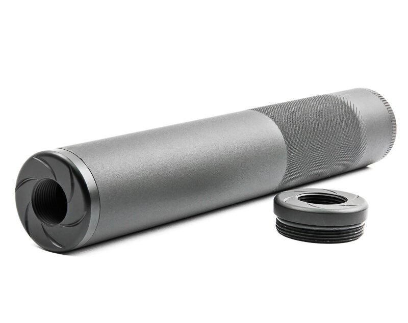 ML Aluminum Suppressor WHISPER MOCK SILENCER 135 x 30 mm, Short - Black