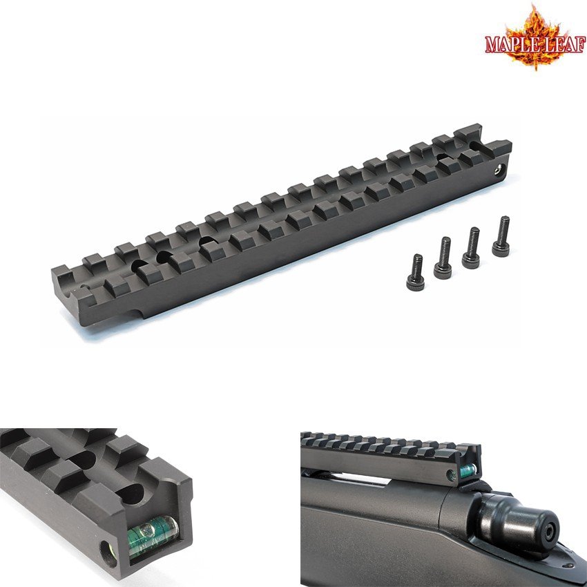 ML CNC Scope RIS Rail with Bubble Level for VSR - Black