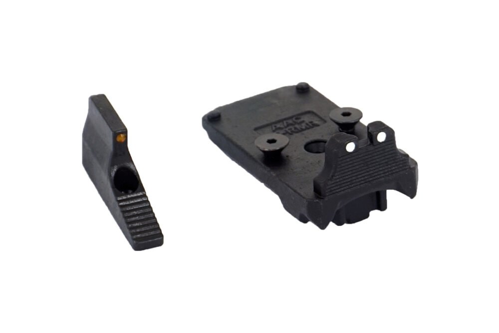 AA Steel RMR Mount with Raised Sights for AAP-01 - Black