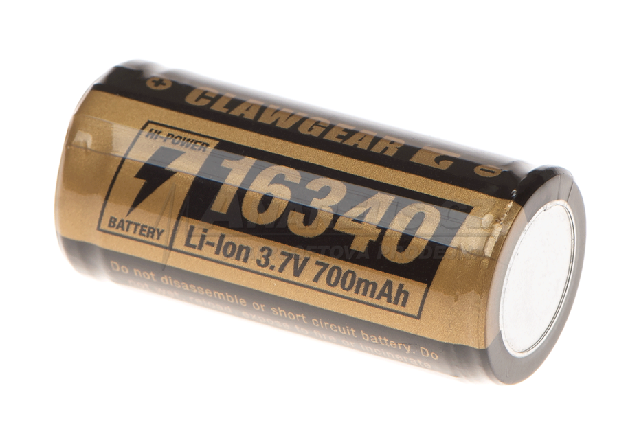 CR123A/16340 Battery 3.7V 700mAh