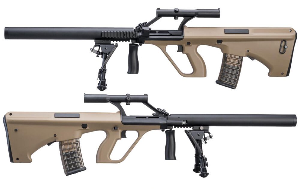 Steyr Aug with silencer (SW-020-AM) - TAN