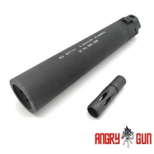 Angry Gun QD Silencer for VFC Umarex MP7 A1 GBB, 12- mm (CCW) - Black