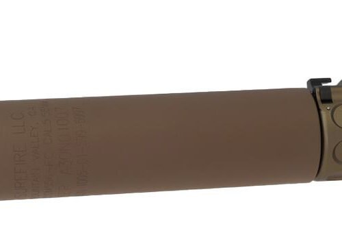 Angry Gun QD SOCOM556 Silencer (Full Markings), 14- mm (CCW) - Tan
