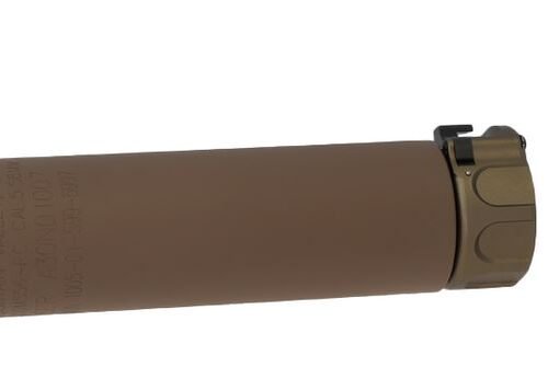 Angry Gun QD SOCOM416 Silencer (Full Markings) with Tracer unit, 14- mm (CCW) - Tan