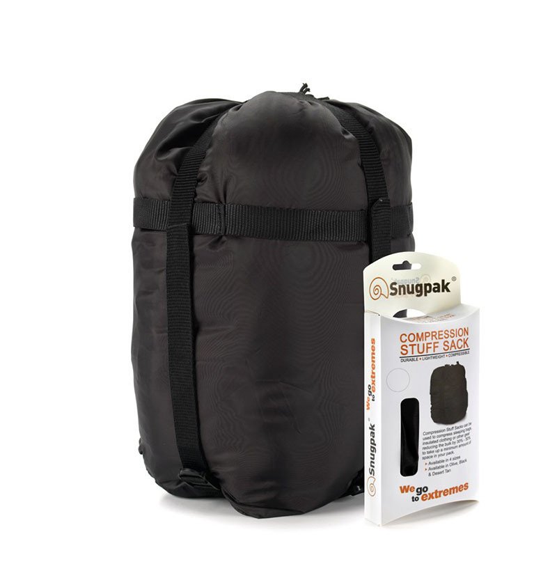 Compression Stuff Sack L 40x45cm - BLACK