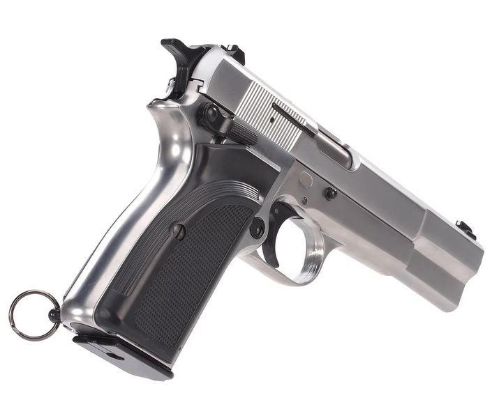 WE GBB Pistol Browning Hi-Power MK3 - Silver