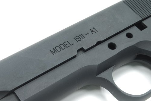Aluminum Slide  a  Frame for MARUI M1911A1 (S.A. Type/Black)