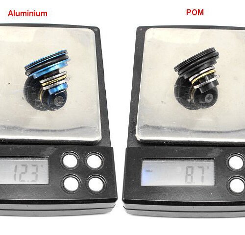 POM flat piston head with the bearing