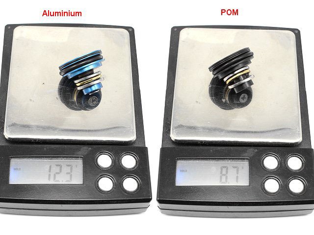 POM flat piston head with the bearing