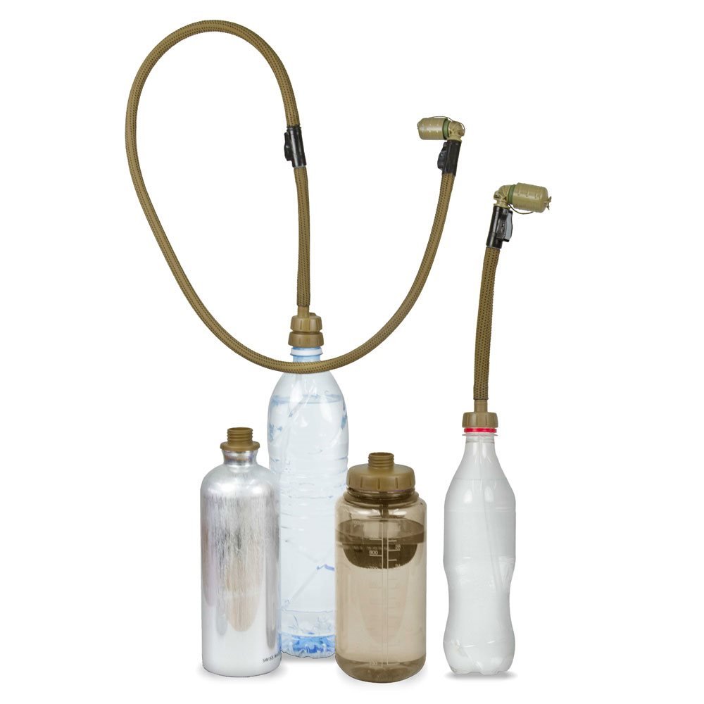 SOURCE CONVERTUBE(TM) Drinking Tube Adapter for Bottles - Coyote Brown