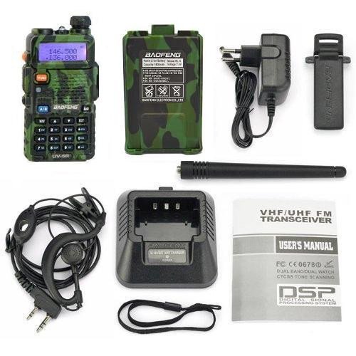 Baofeng UV-5R Radio Military (VHF,UHF) - Zelená