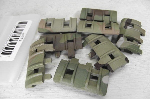 FMA FTM RIS Rail Segment Cover Set, 8 Pieces - MC